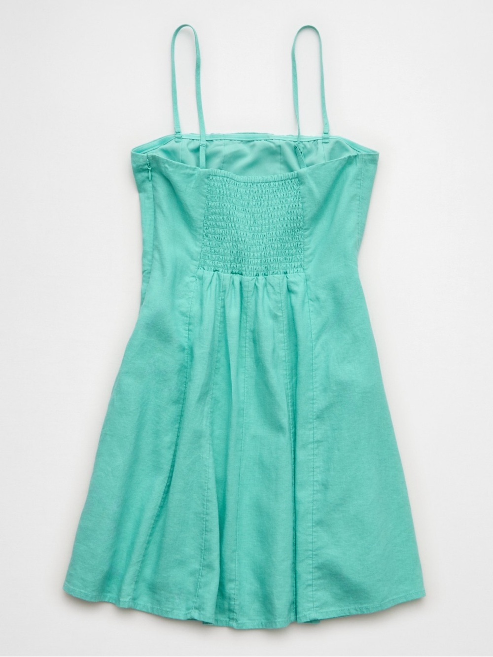 American Eagle Linen Blend Strapless Mini Dress - Picture 3 of 5